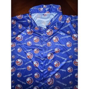 New York Islanders All Over Print Shirt Size XL NHL Hockey UBS Matthew Schaefer
